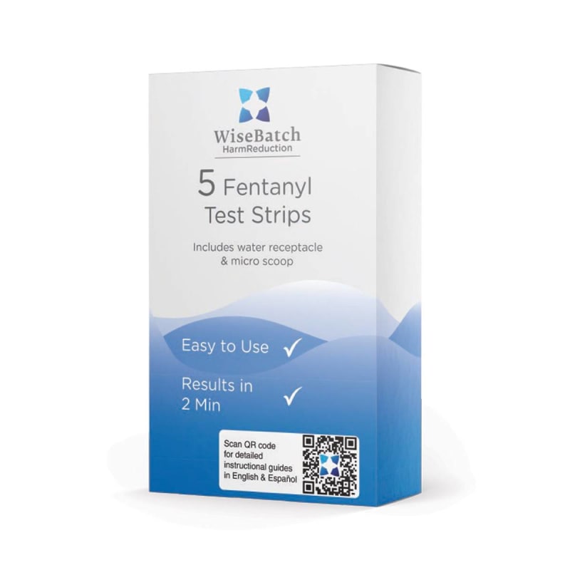 WiseBatch Drug Identification Test Kit HarmReduction Fentanyl 5 Tests
